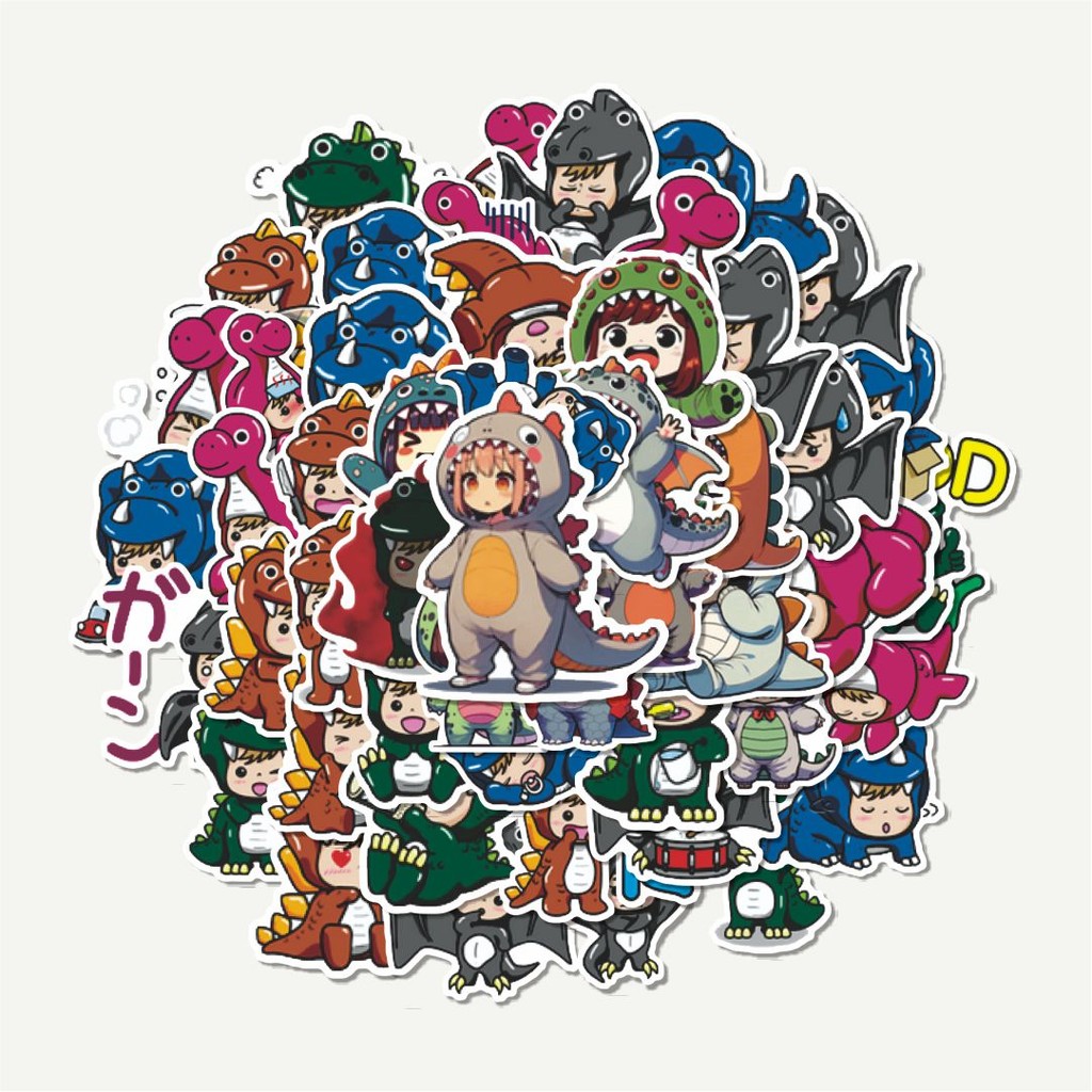 

Sticker Pack Stiker Funny Dinosaur [Dinosaurus Lucu] | Sticker TUMBLR | Stiker LAPTOP KOPER HELM