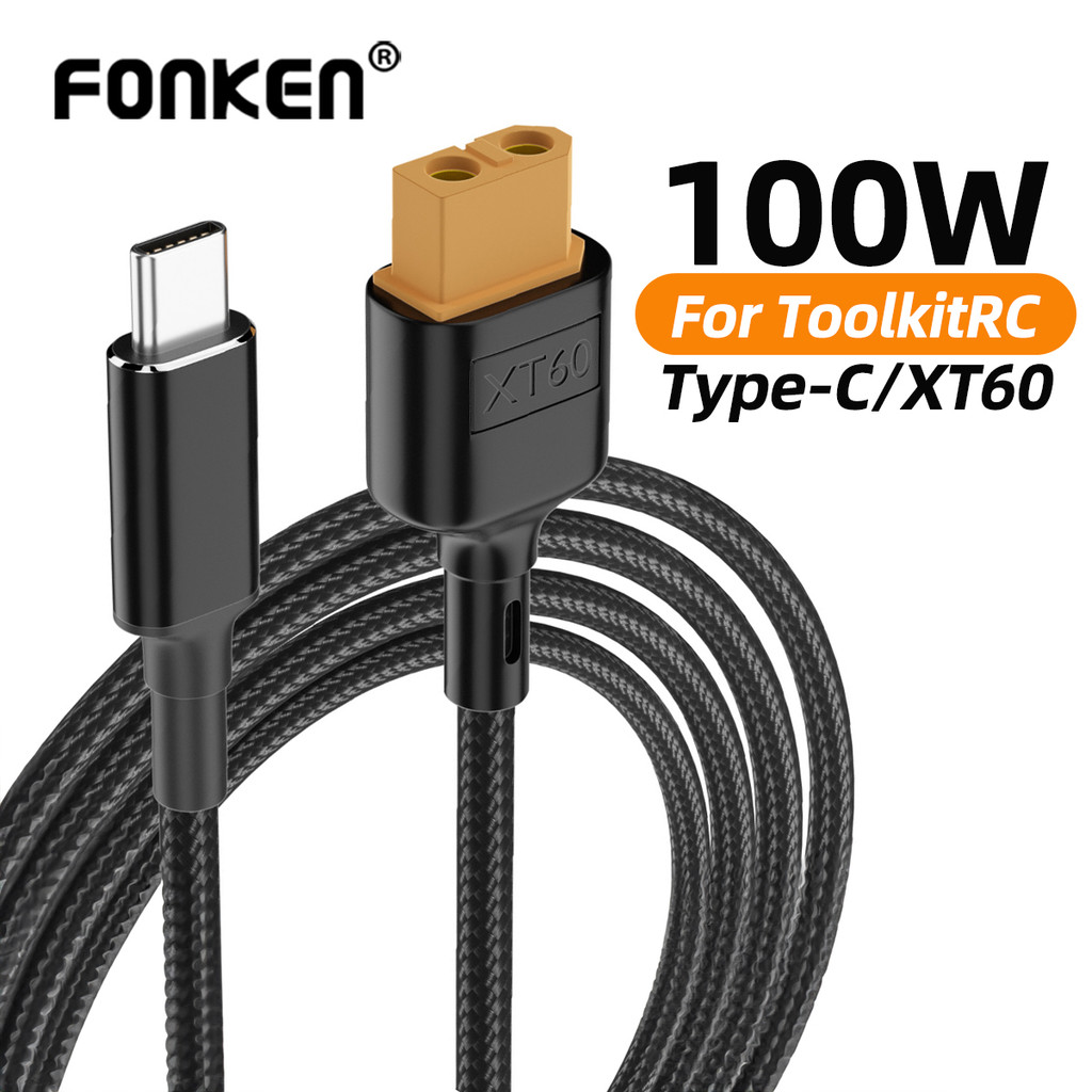 USB-C to XT60  arging Cable for Toolkitrc SC100 Type-C to XT60 Cable For Toolkitrc M7 M6 M6D M8S 100