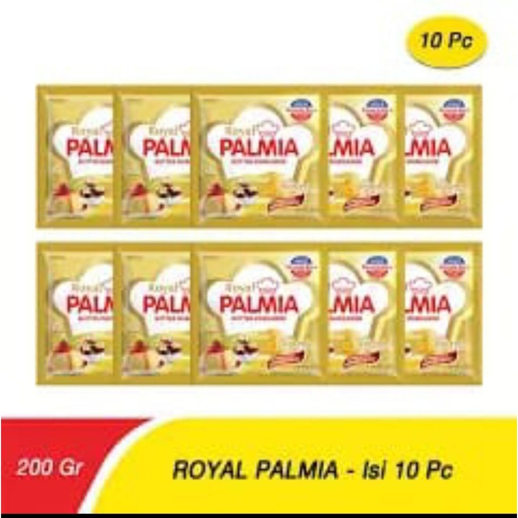 

Palmia royal butter 200gr paket 10 sachet EXP : MARET 2026