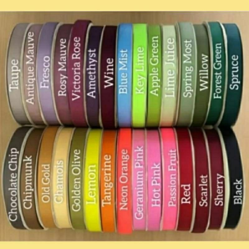 

20 YARD - 9 MM | PITA GROSGRAIN POLOS PREMIUM 1 CM (BAGIAN 1)