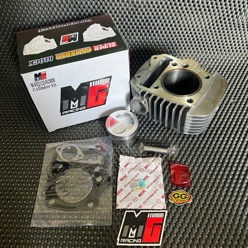 CYLINDER BLOK KIT BLOK SUPRA 125 SUPRA X 125 KARISMA 125 57 62 66 MG RACING  SUPRA