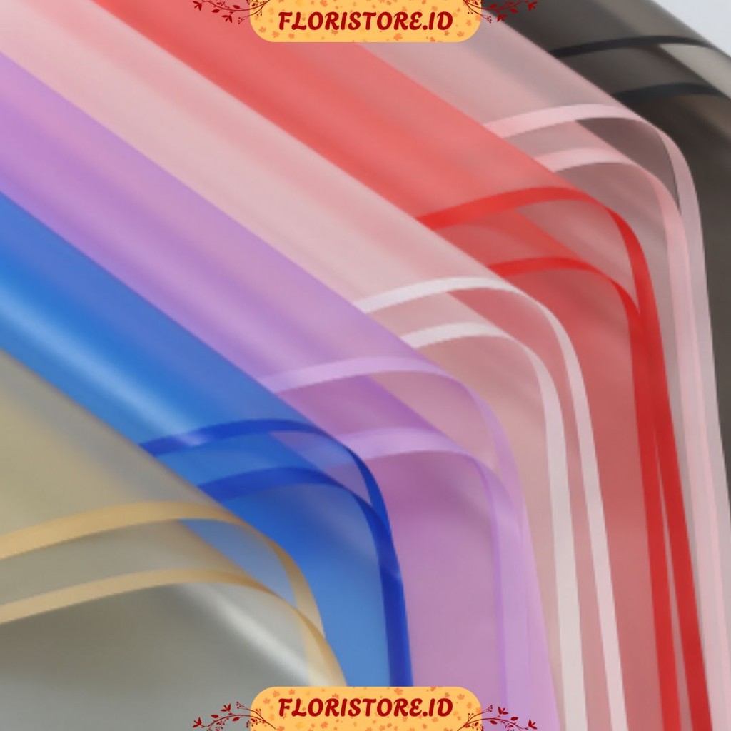 

COLOR EDGE MIST PAPER / CELLOPHANE / FLORIST PAPER / KERTAS BUKET BUNGA / WRAPPING WRAPPER