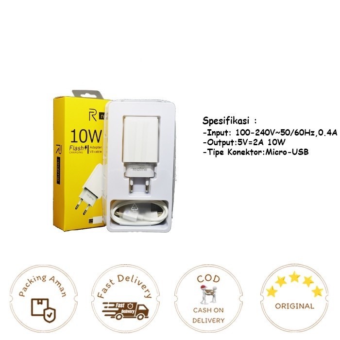 Charger Casan Realme Original 10 watt Micro Super VOOC