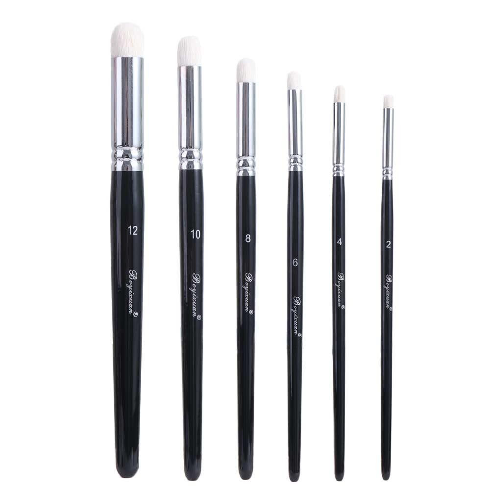 

6 Pcs Miniature Art Painting Paint Brush Set Fine Detail Micro Detailing Wood Handle Brushes Scale Models Fantasy Figurines