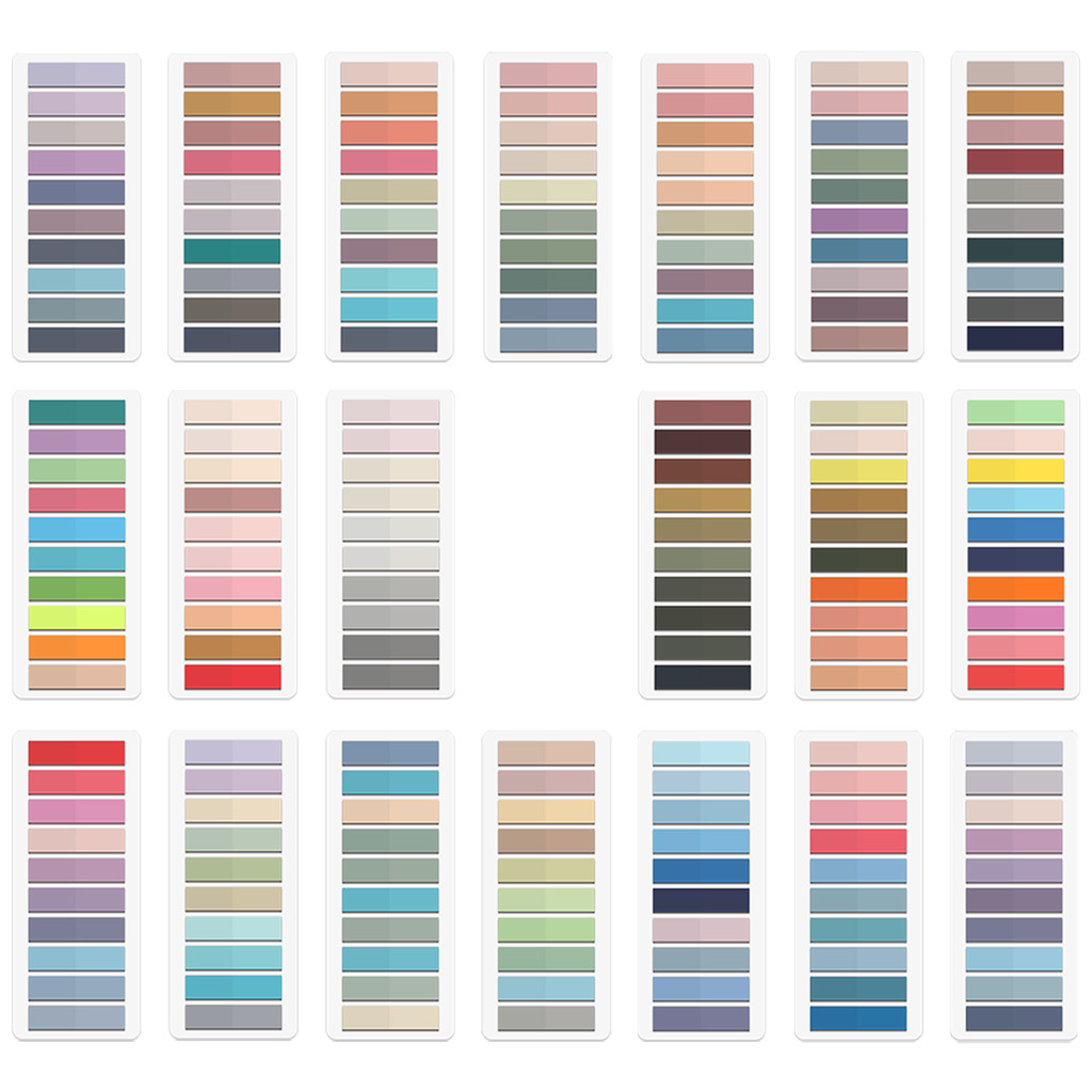 

LEEGAWU 20 Sets Neon Page Markers Colored Index Tabs, Fluorescent Sticky Note for Page Marker, 4000pcs