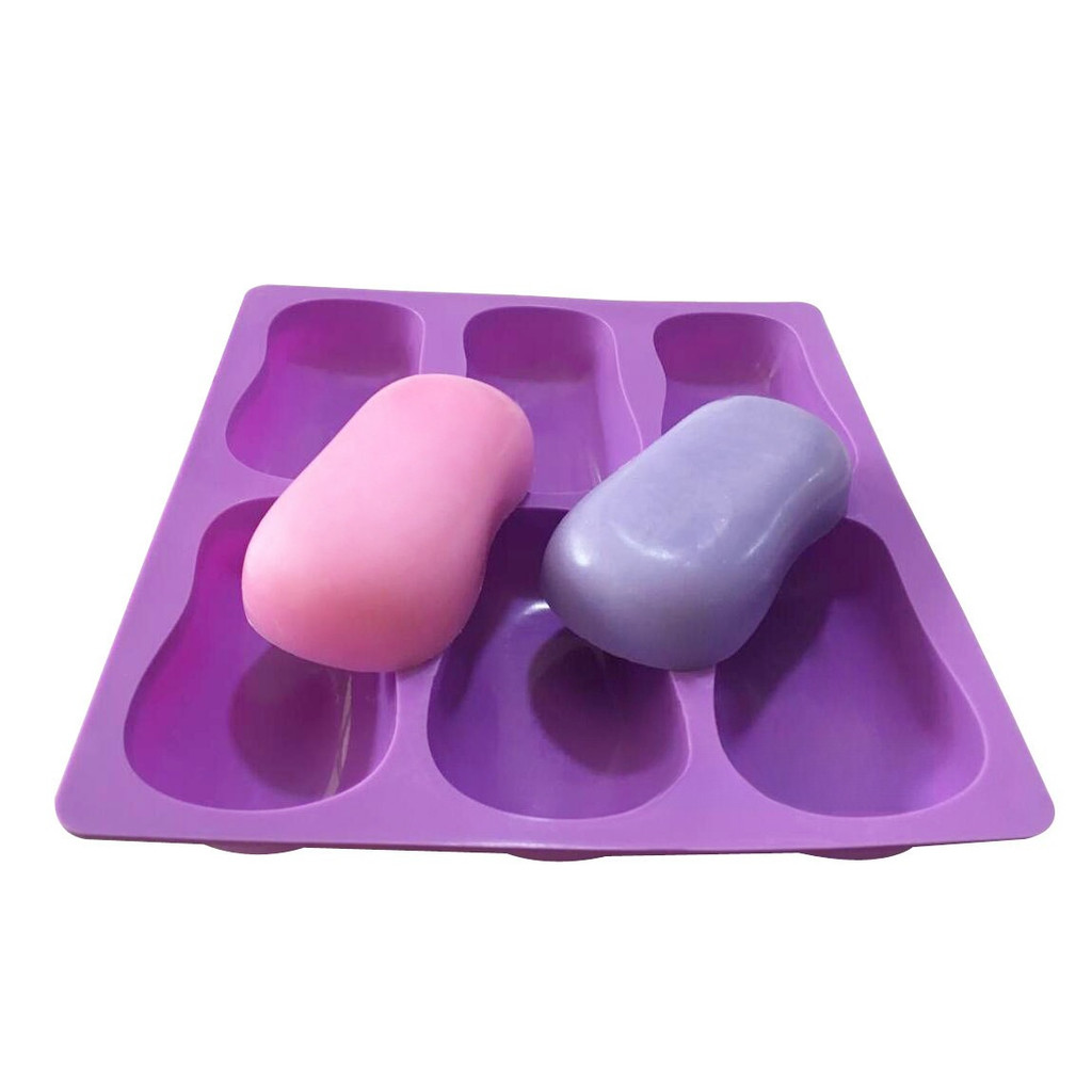 

4/6cavity oval rose DIY handmade Silicone soap mold plaster Mold Rectangular Reusable Grade DIY Wax Candle Making Craft Supplie