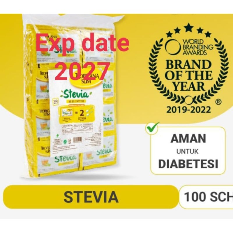 

gula tropicana slim stevia isi 100 sachet