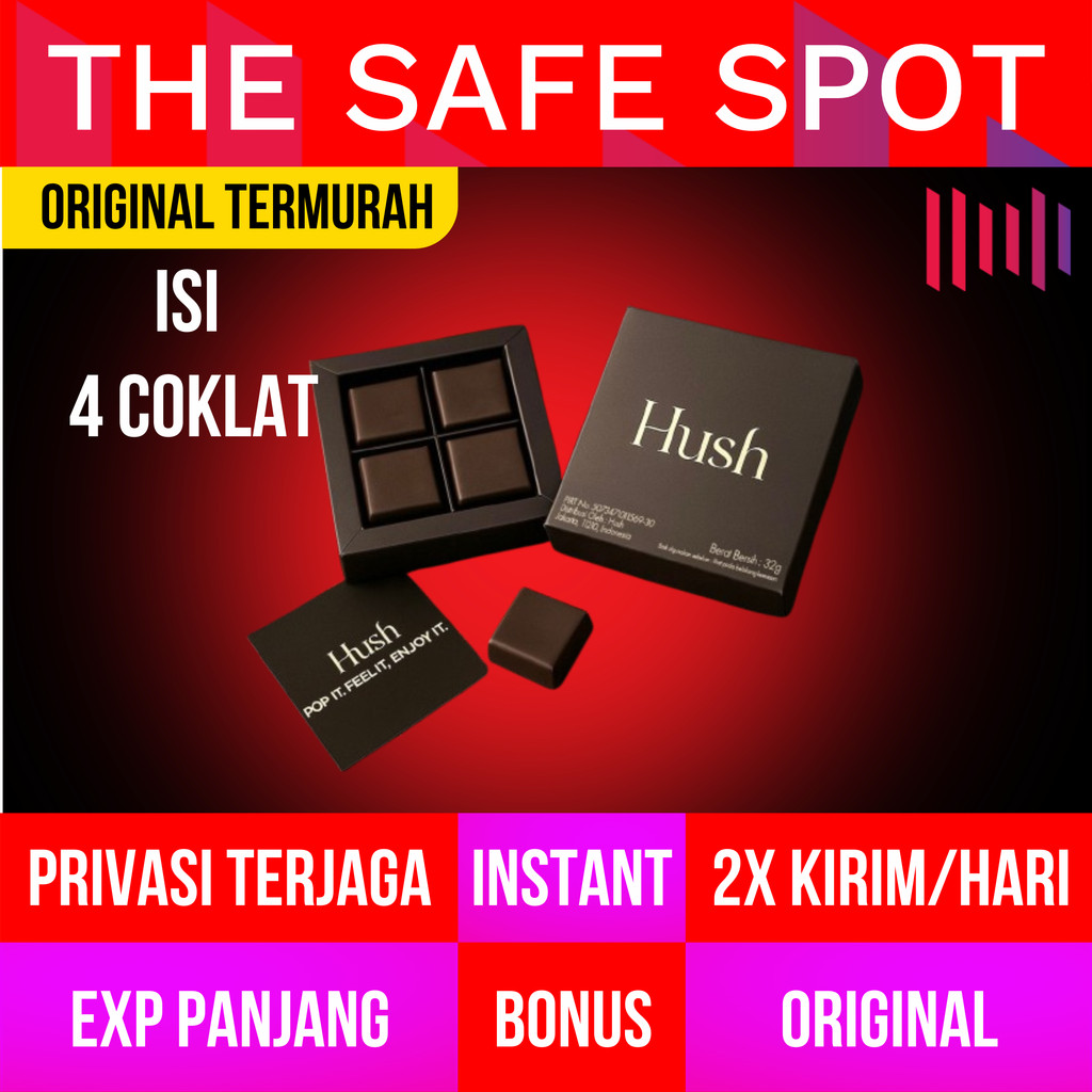

Hush Chocolate 1 Box Isi 4 Pcs Penguat Gairah untuk Couple Aman Original - Instan Bintaro Tangsel