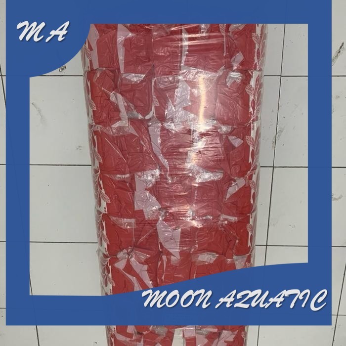 media filter aquarium KAPAS SUTRA MERAH 4 LAPIS JUMBO ISI 40 PCS 1 BALL busa