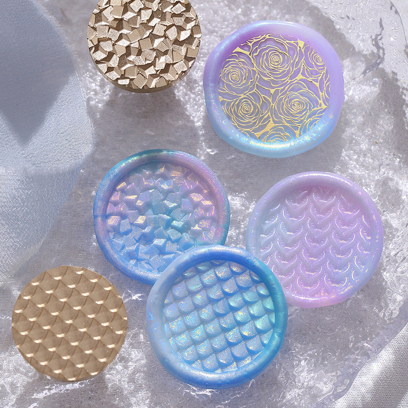 

1pc 3D Embossed Wax Seal Dragon Sweater Pattern Sealing Stamp Head For Cards Envelopes Wedding Invitations Scrapbooking