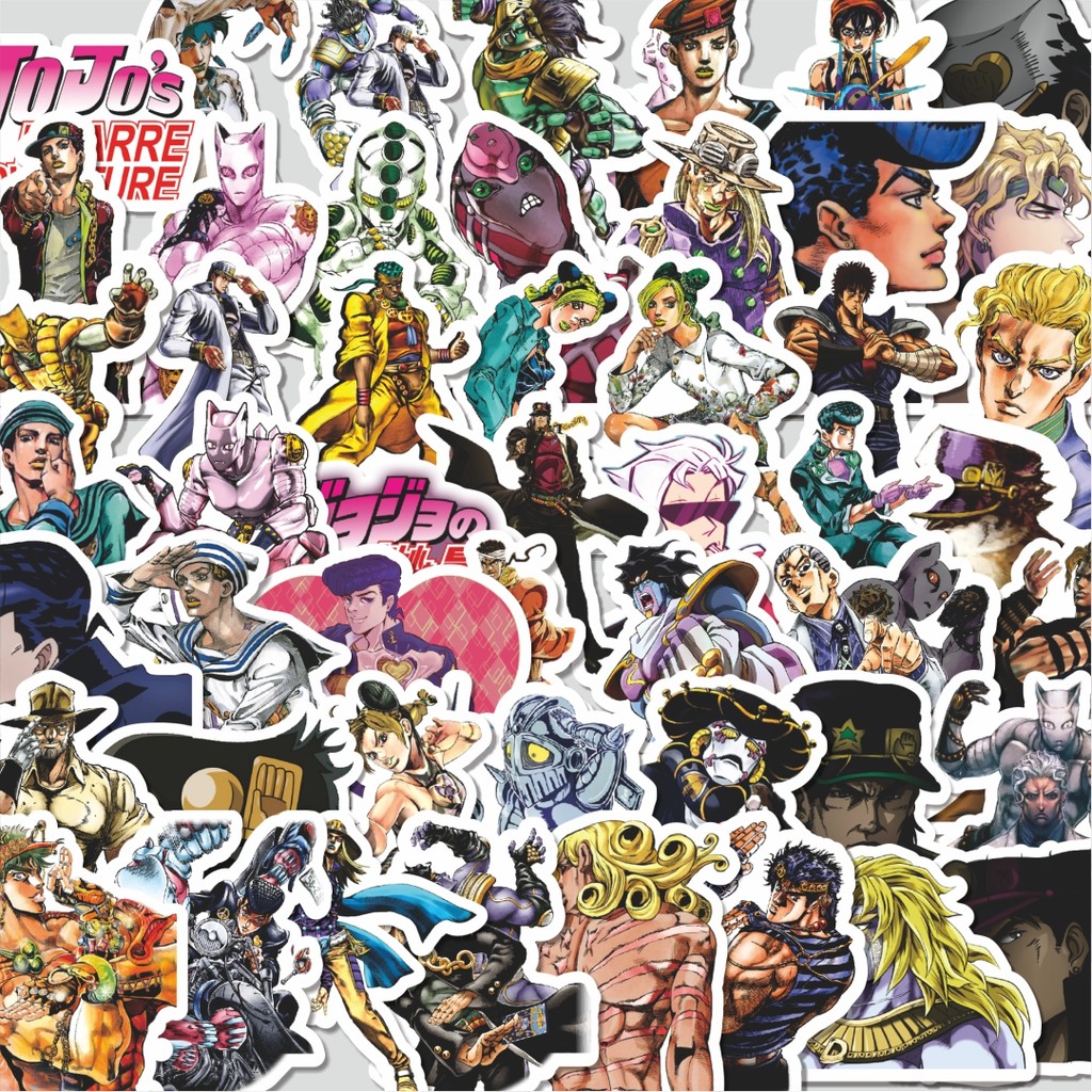 

Stiker Cutting Pack Stiker Manga JoJo's Bizarre Adventure Stone Ocean Isi 100Pcs Series Aesthetic Lucu Keren Untuk Koper Bahan Vynil