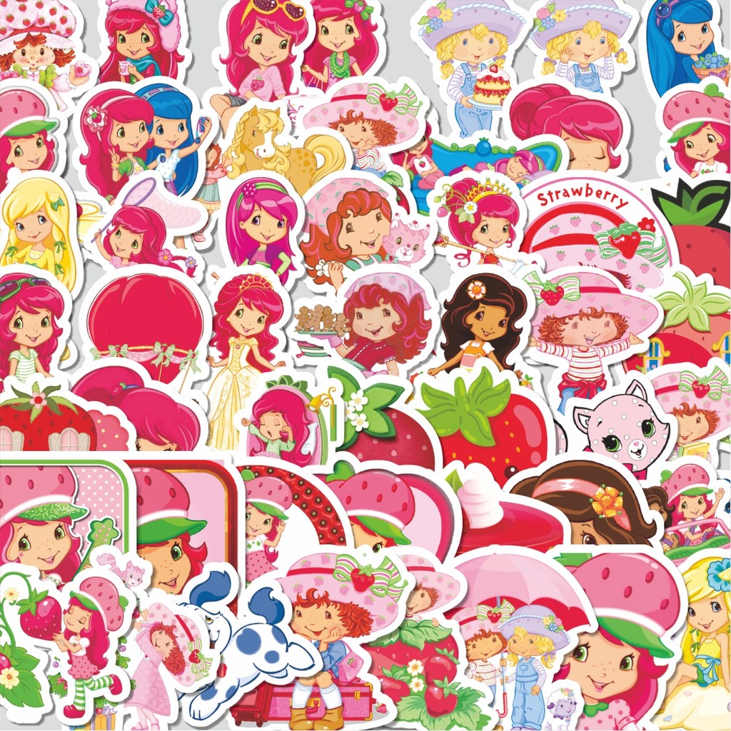 

Stiker Cutting Pack Stiker Strawberry Shortcake Series 1 Isi 100Pcs Series Aesthetic Lucu Keren Untuk Koper Bahan Vynil