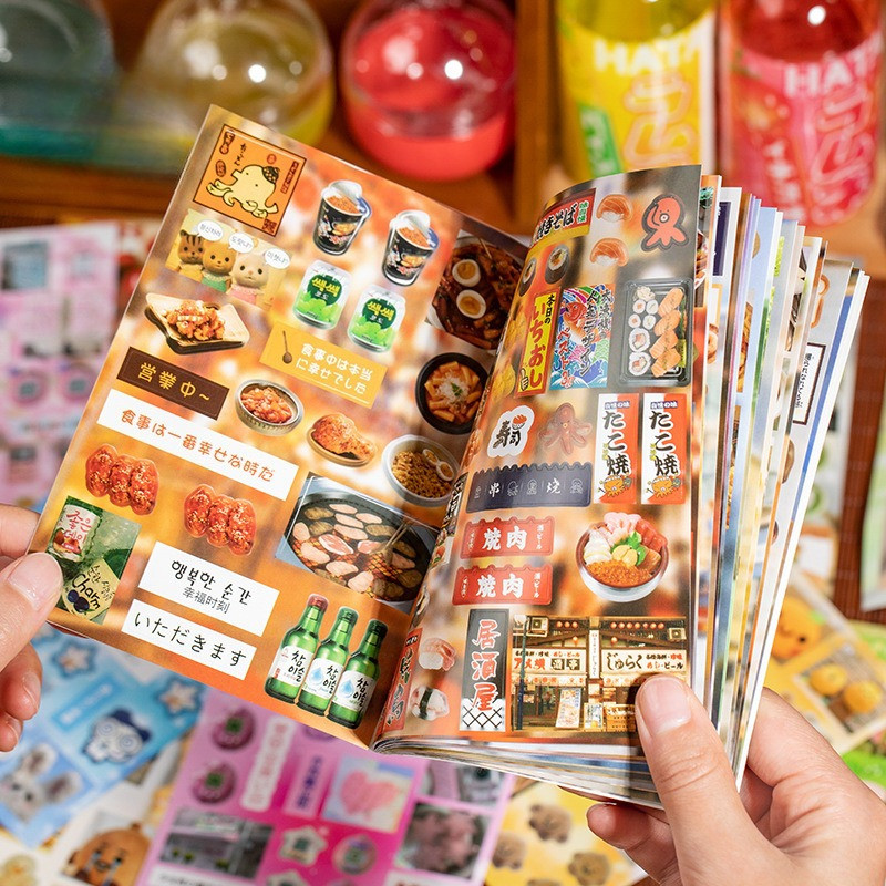 

20 pcs Cartoon Sticker Books Journal Planner Decorative DIY Scrapbooking Sticker Laptop Student Korean Stationery Sticker Gift