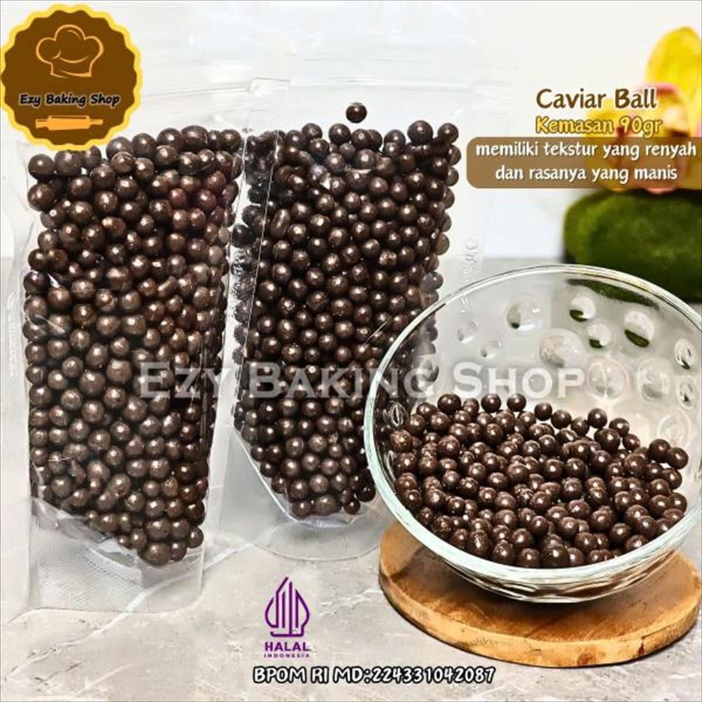 

Caviar Choco Ball 90gr Crispy Ball Murah Biskuit Cracker ball Topping Donat