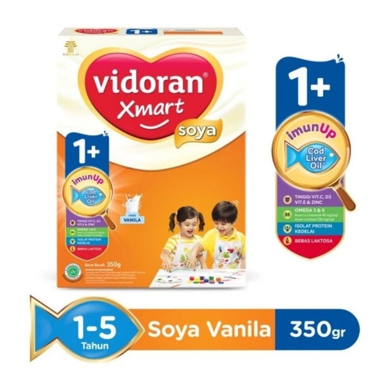 Vidoran Xmart 1+ Soya Vanilla 350gr