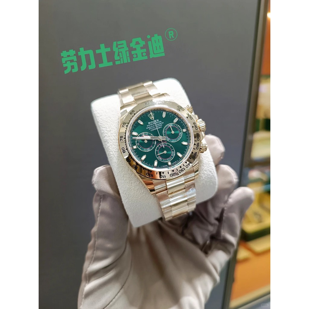 Jam Tangan Rolex Jam Tangan Pria dan Pria Jam Tangan Mekanik Bisnis Mewah Jindi Hijau Seri Daytona K