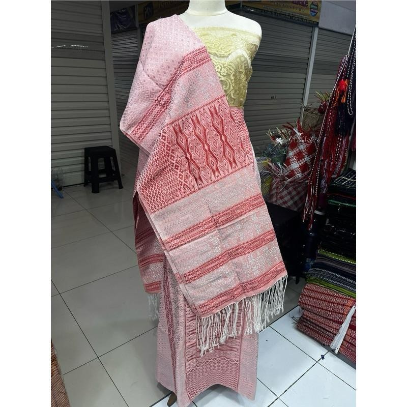 Songket tumtuman full kristal Biru Silver TTS123