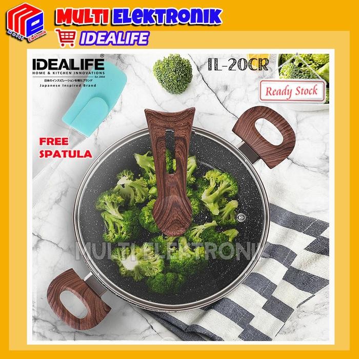 Idealife Casserole Cookware - Panci Casserole Idealife Serbaguna - IL-20 CR