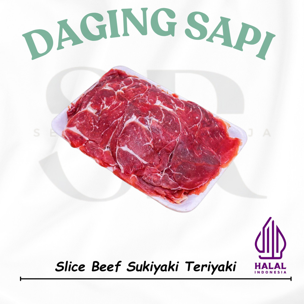 

Beef Slice Sukiyaki Shabu Yakiniku - Daging Sliced FRESH CUT HALAL 500gr
