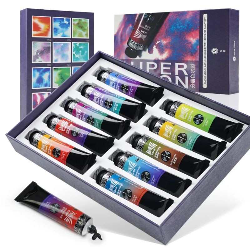 

supervision layered color watercolor set 10clr x 15ml