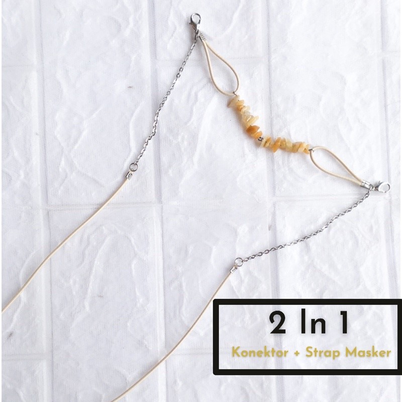 Konektor Masker Batu/Konektor 2 In 1 Masker Hijab/ Konektor 2 In 1/ Kalung Masker 2 In 1 Jilbab