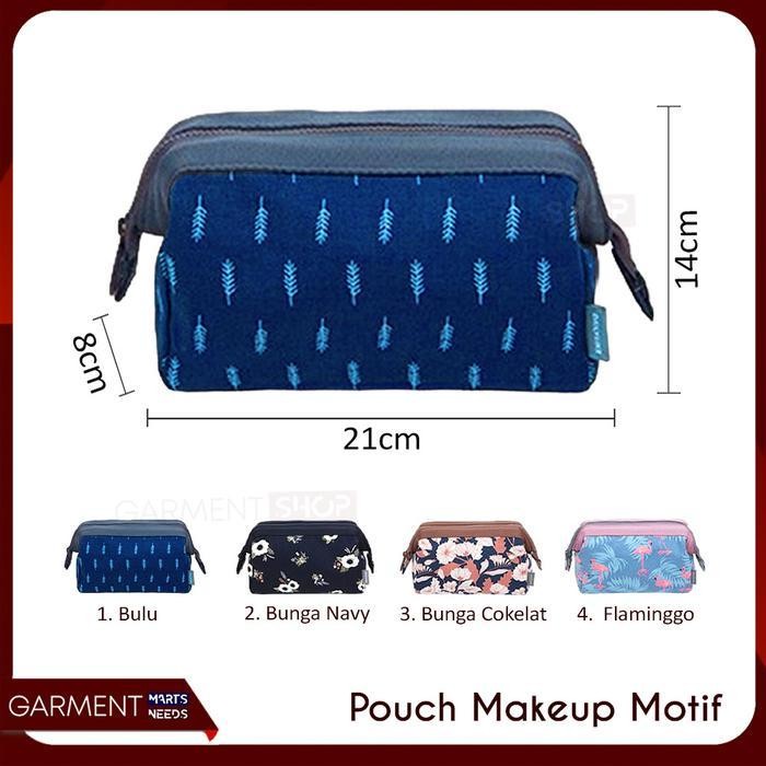 

[Produk Baru Berkualitas Garansi] Tepak Pouch Kosmetik Skincare Stationary Pensil Dompet Resleting Kanvas Serbaguna - RANDOM Paling Laris