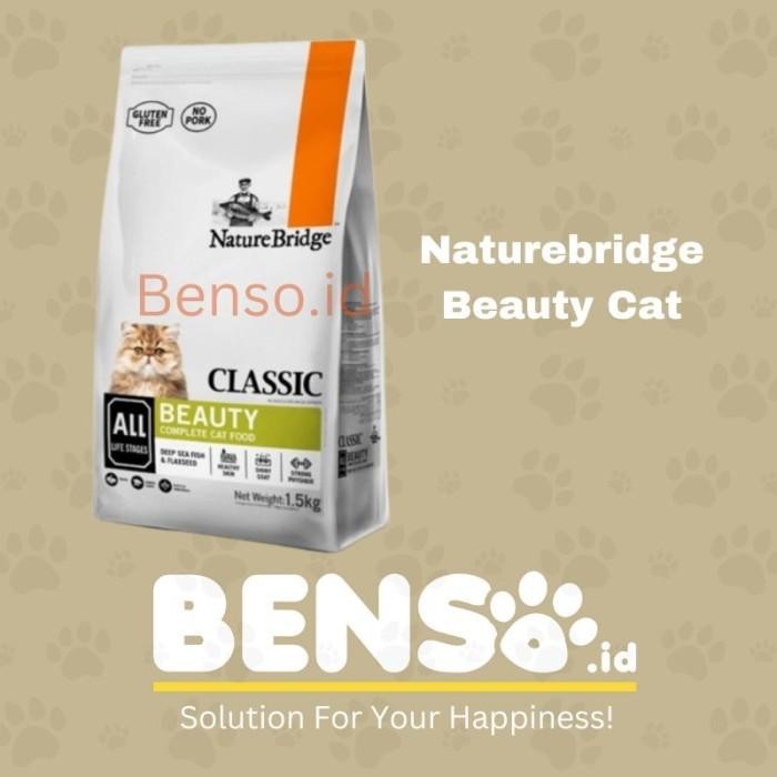 Makanan Kucing - Nature Bridge Cat Beauty 9KG