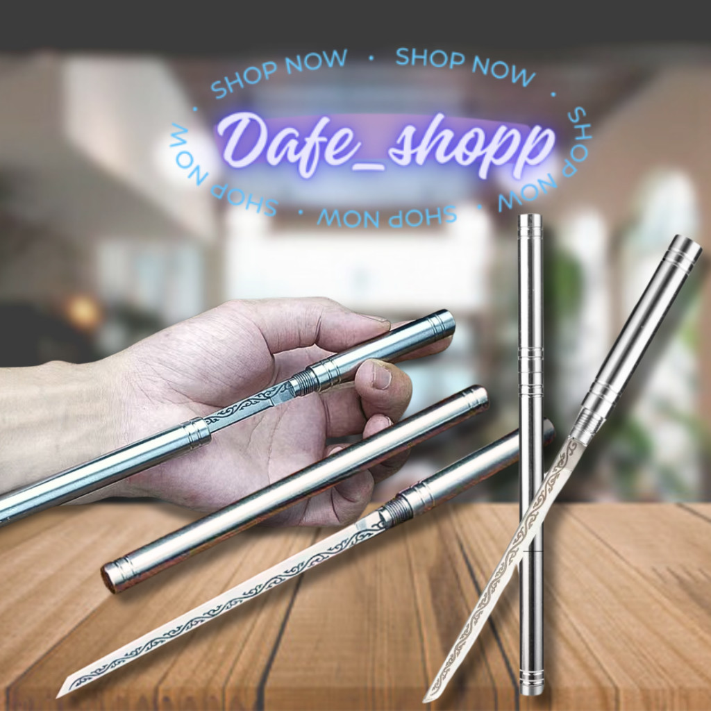 Pisau Dapur Motif Tongkat Stainless DAFE - Portable Fruit Knife - Kitchenware