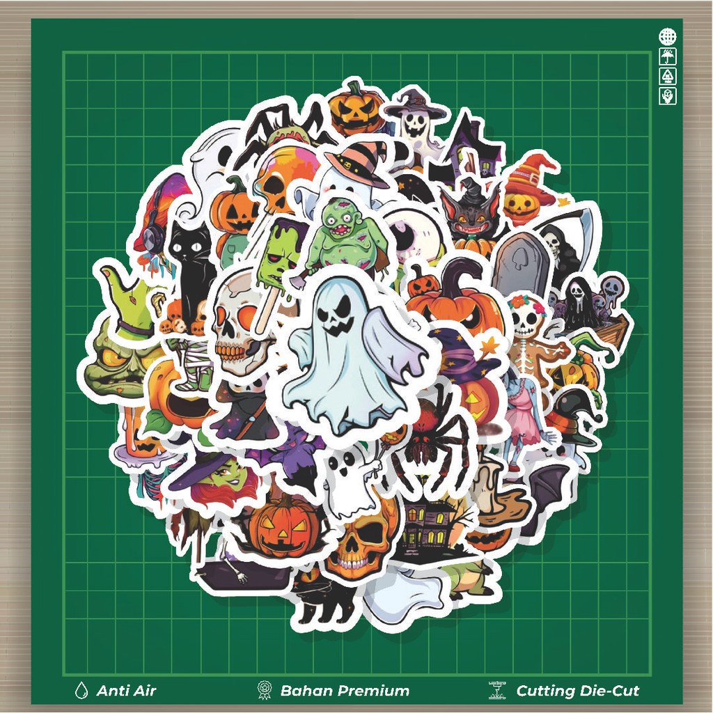 

HOT 50 PCS STIKER Stiker Cartoon Cute Halloween Series [Seri Halloween Lucu Kartun] Stiker Fashion Cars Decal Dingin Kartu Album Custom Vinyl Anti Air- Sticker Aesthetic Buku Journal Koper Casing HP Tablet Laptop Helm Motor Botol Minum