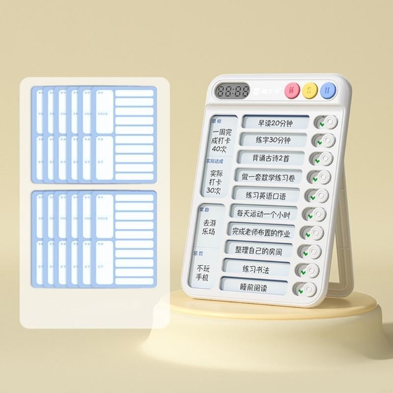 

G8TA 7.5x5Inch Chores Chart for Kid Portable Chore Chart Memo Plastic Checklist Board