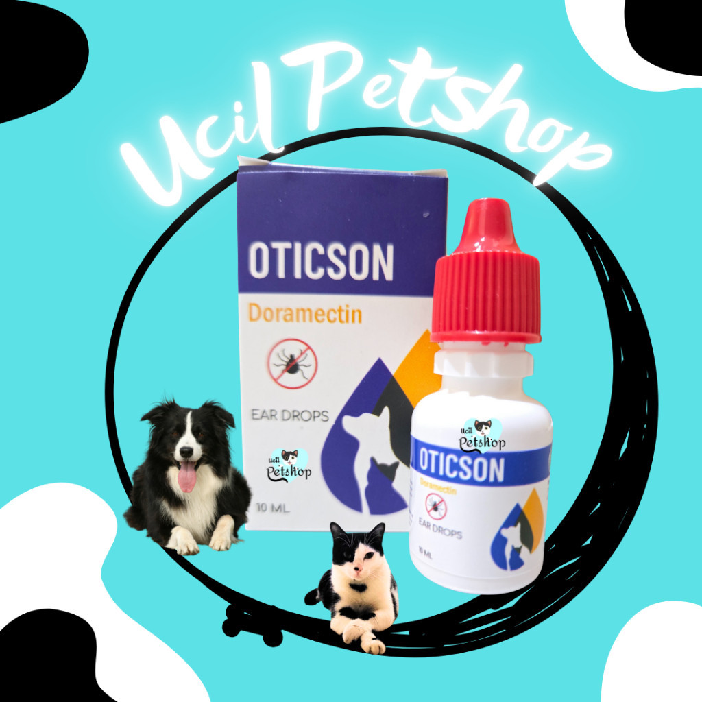 Oticson Doramectin 10ml Tetes Telinga Anti Earmites / Kutu Telinga & Infeksi Telinga Kucing Anjing