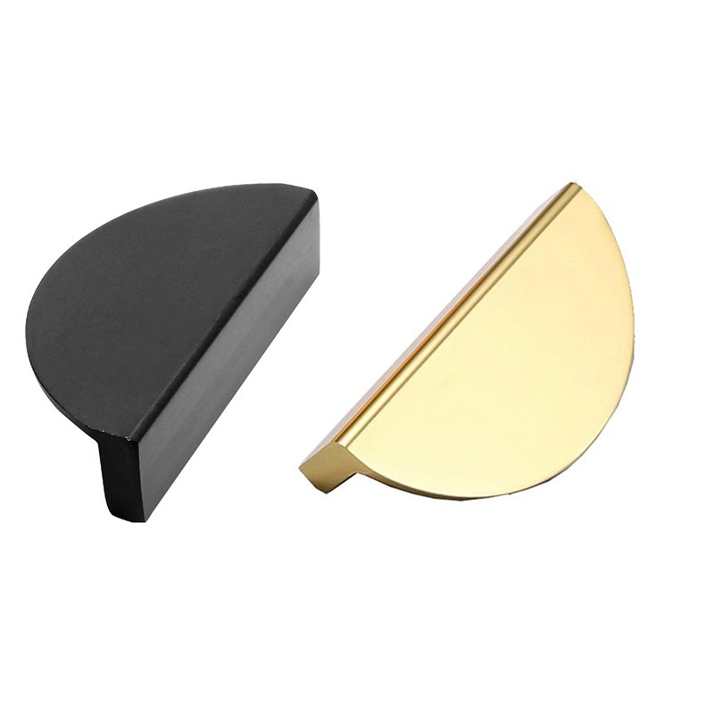 Handle Pintu Setengah Lingkaran Gold Handle Tarikan Lemari Handle Bulat Lemari Tarikan Laci Setengah