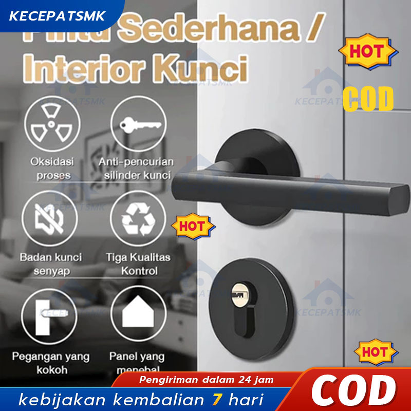 Kunci Pintu Rumah / Kunci Pintu Set Stainless Steel / Handle Pisah Pintu Rumah / Gagang Pintu Pisah 