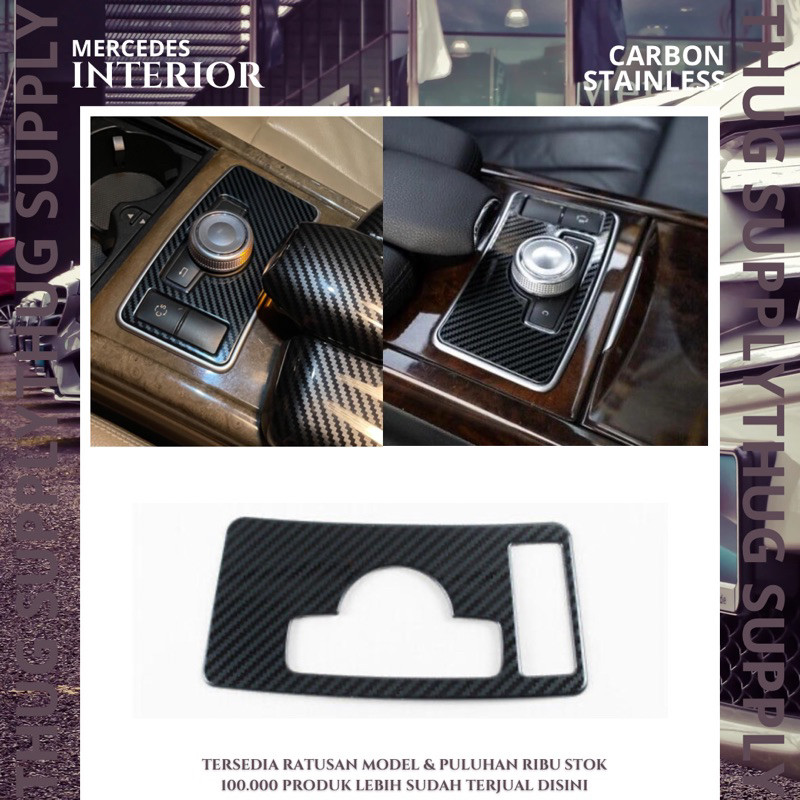 COVER CENTRAL CONSOLE ES CARBON W212 SWITCH BUTTON MERCEDES BENZ MERCY AMG E CLASS E200 E300 E400 IN