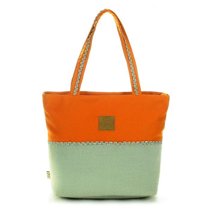 "S.LN.S" -  DISKON Threerey tas slempang, tote bag multifungsi TURKI TD30107 Kantong Kanvas - ORANGE