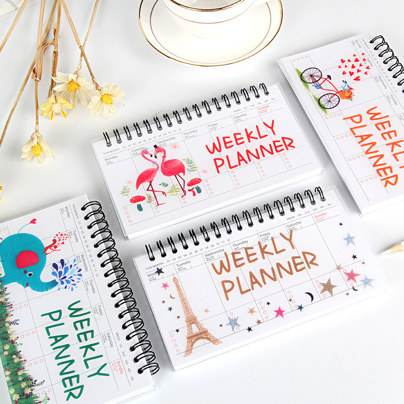 

Kawaii Notebook Portable Agenda Diary Journal Weekly Monthly Planner Student Organizer Schedule School Stationary Journal