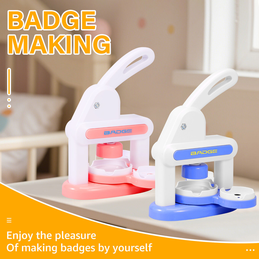 

ABS Badge Making Kit Cultivate Creativity Pin Maker Kit Foster Hand On Skill Badge Maker Machine Add Fun DIY Machine