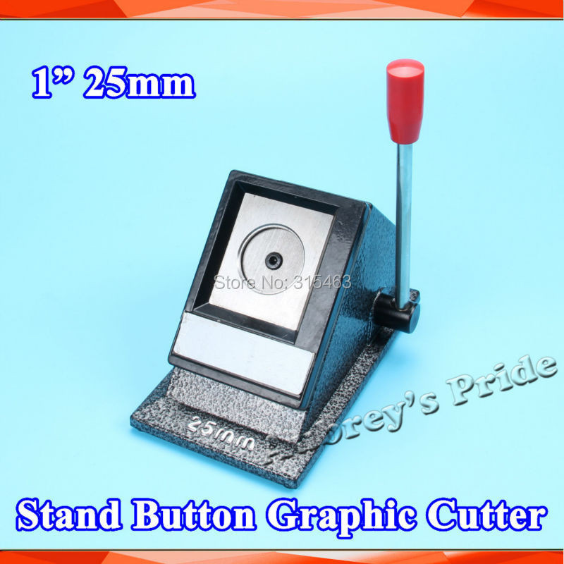

NEW Heavy Duty Manual 1" 25mm (Actual Cut 35MM) Multi Sheets Stand Paper Graphic Punch Die Cutter for Pro Button Maker