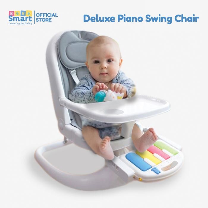 BEBE SMART Deluxe Piano Ayunan Bayi / Ayunan Bayi Otomatis / Baby Bouncer / Kursi Makan Bayi - 1 Set