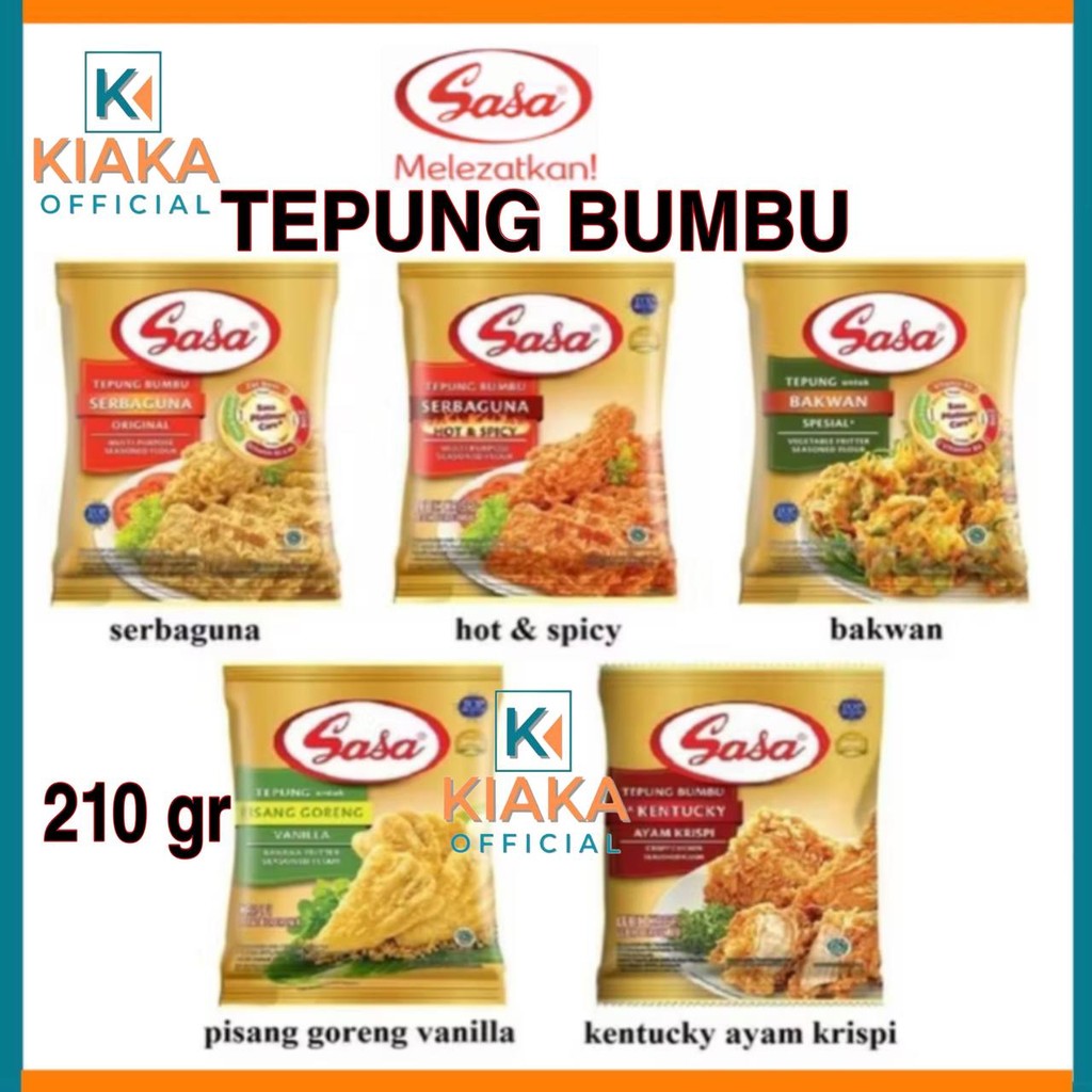 

Sasa tepung bumbu serba guna Hot &spacy 210 gram Halal BPOM Original