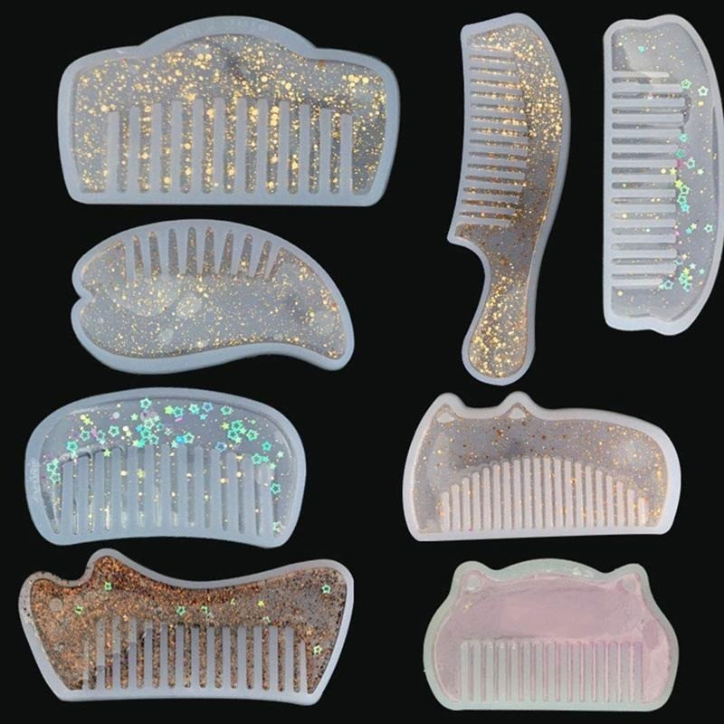 

Comb Mold DIY Resin Epoxy Jewelry Making Crafting Polymer Silicone Mold Creative DIY Handicraft Comb Decoration Tool Gift