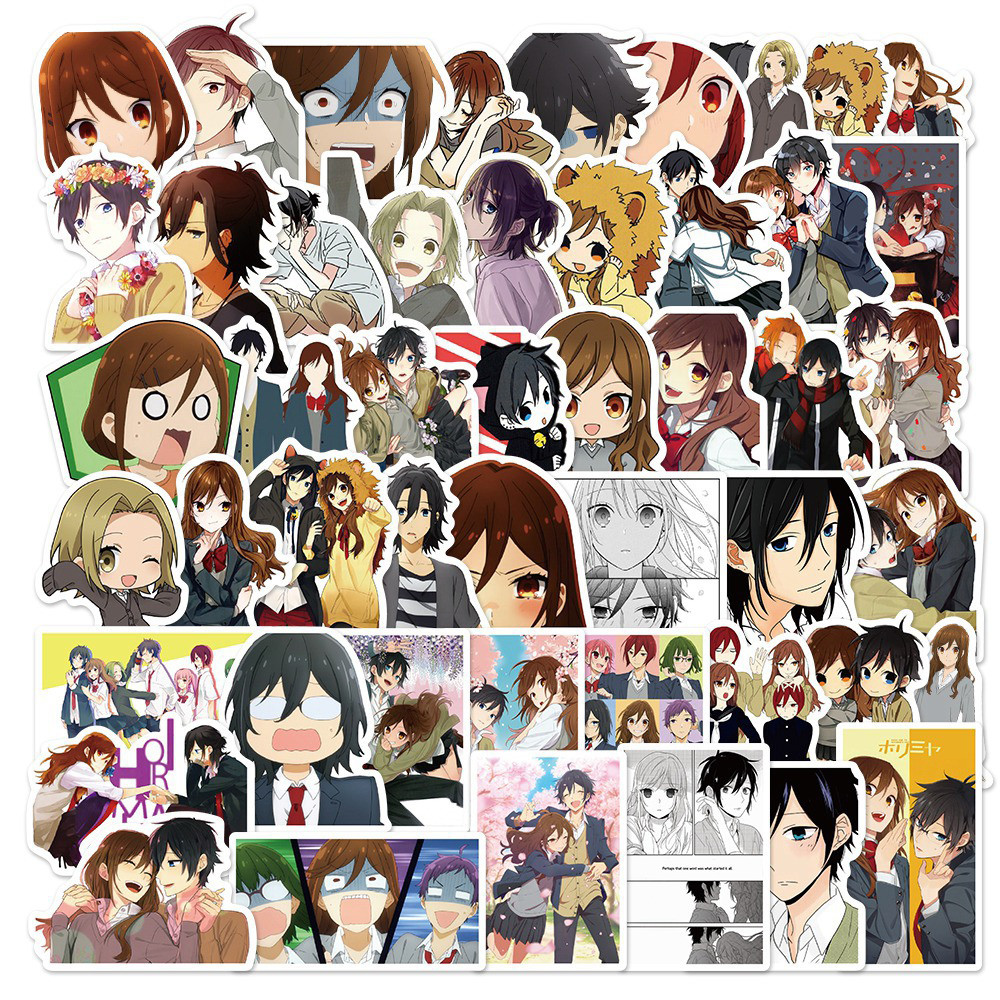 

10/30/50pcs Horimiya Anime Stickers Classic Manga Decals Decoration Scrapbook Phone Case Suitcase Cute Cartoon Graffiti Sticker