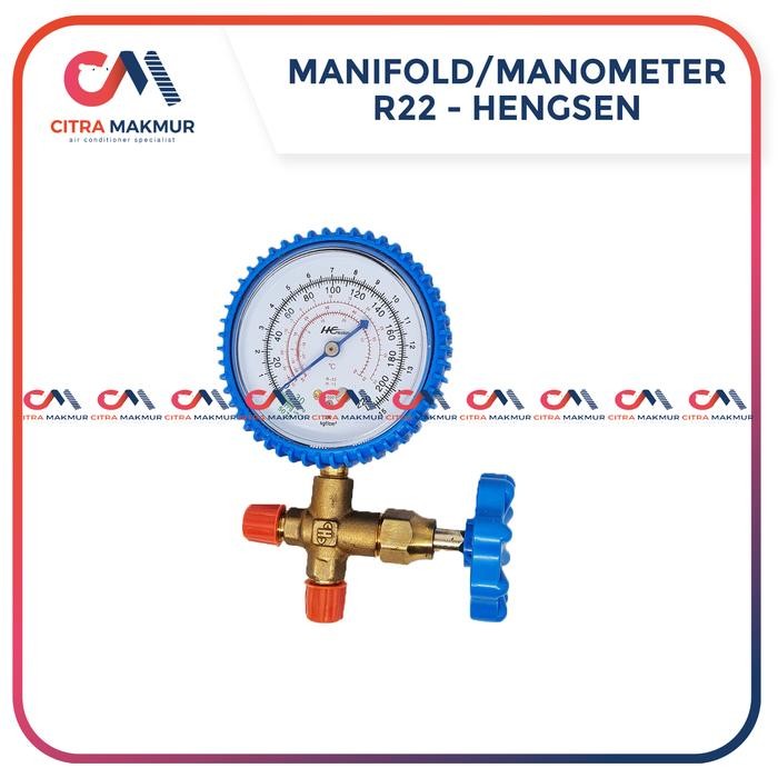 GZ12... Manifold Single R22 Freon Refrigrant alat tes R 22 AC Kulkas Hengsen