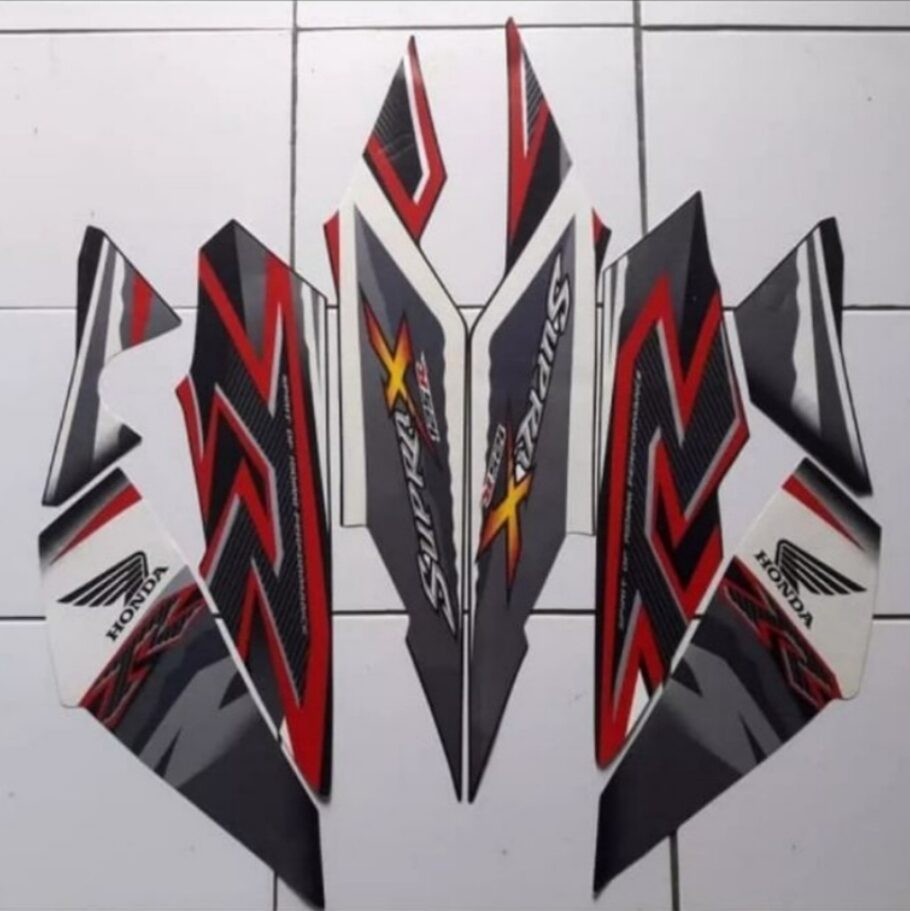 Striping Ori body Honda Supra X 125R 2011 stiker bawaan original bodi honda supra x old supra x 125 