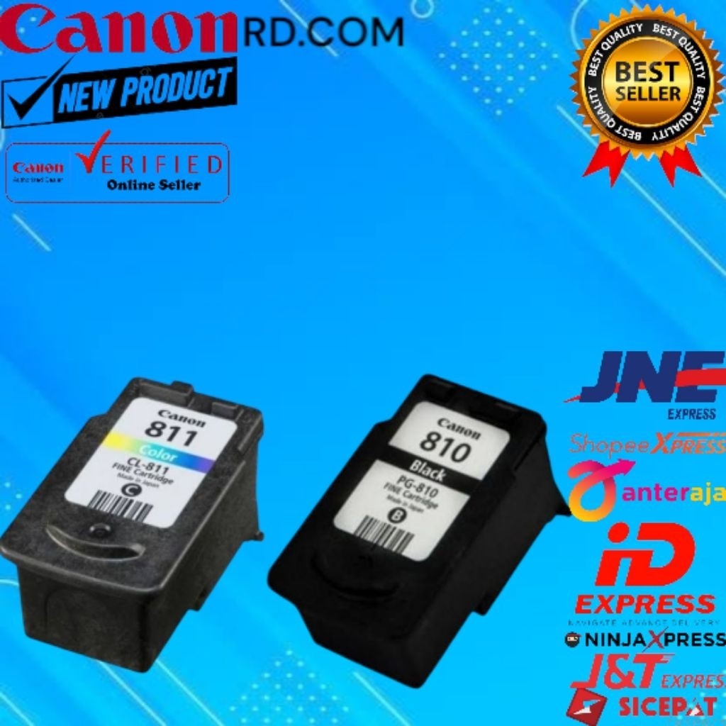 Tinta Cartridge Canon 810/811 Siap pakai untuk printer ip2770 mp258 mp237 mp287