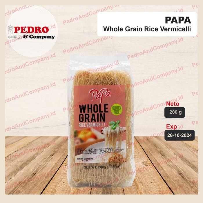 

Papa whole grain rice vermicelli 200 gram - bihun beras gandum