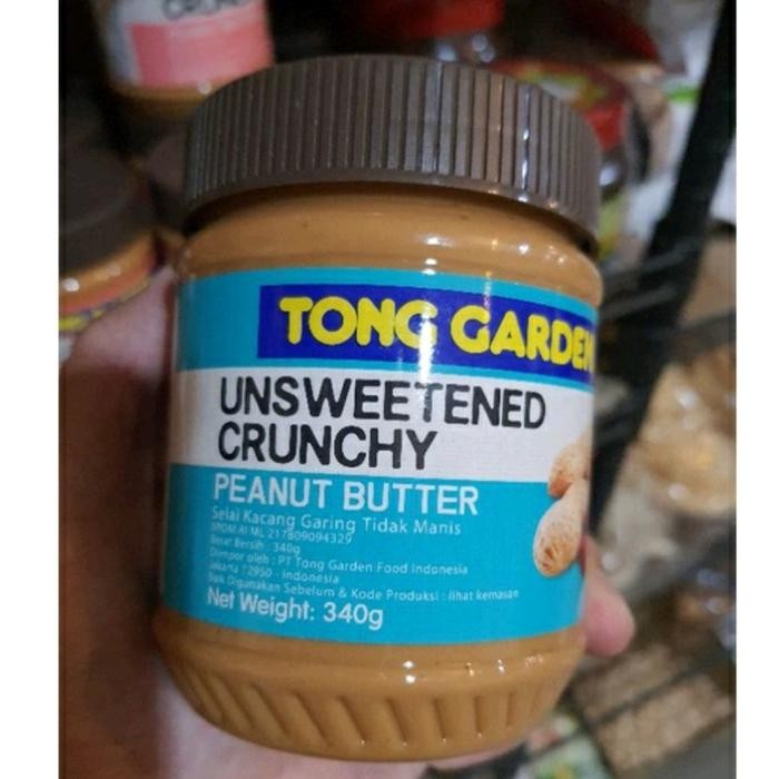 

selai tong garden creamy unsweetened selai kacang peanut butter 340gr