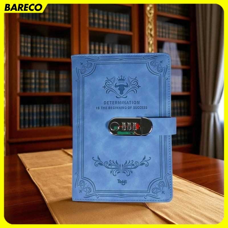 

Toddi Buku Jurnal Leather Determination A5 200 Halaman Grid with Lock - TDD3