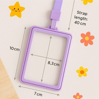 

Name Tag ID Photo Card Holder Member Badge Case 2 Sisi Tempat Kartu Parkir Kereta KRL Busway Transaparan Nilon Tali Lanyard
