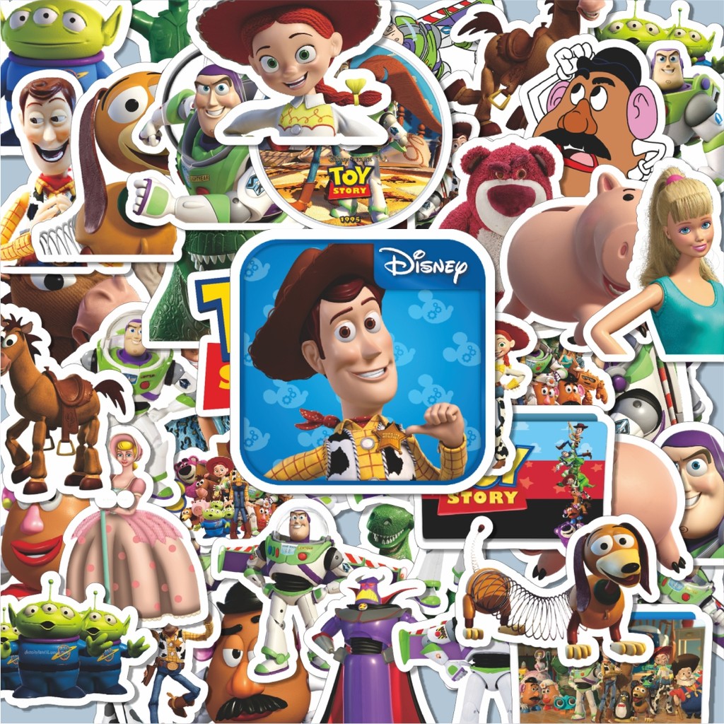 

100PCS Lucu Stiker Disney Series Toy Story Character Mix Stiker Aesthetic Stiker Anti Air Stikers Berperekat Waterproof sticker decal buat Motor Helm Buku Journal Koper Casing HP Laptop Botol Minum Hadiah anak
